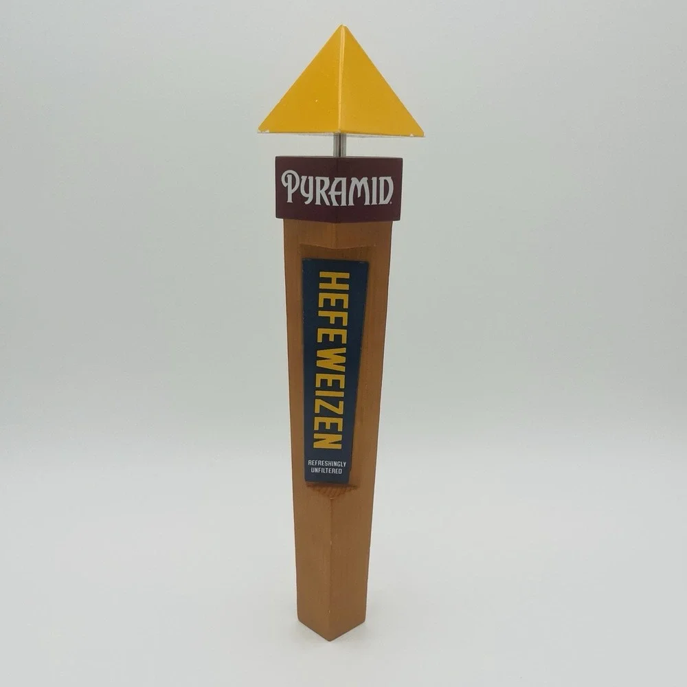 Pyramid Hefeweizen Beer Tap Handle wood Man Cave Kegerator Seattle, Washington